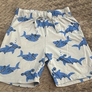NWOT H&M Kids Shark Print Shorts - Blue and White